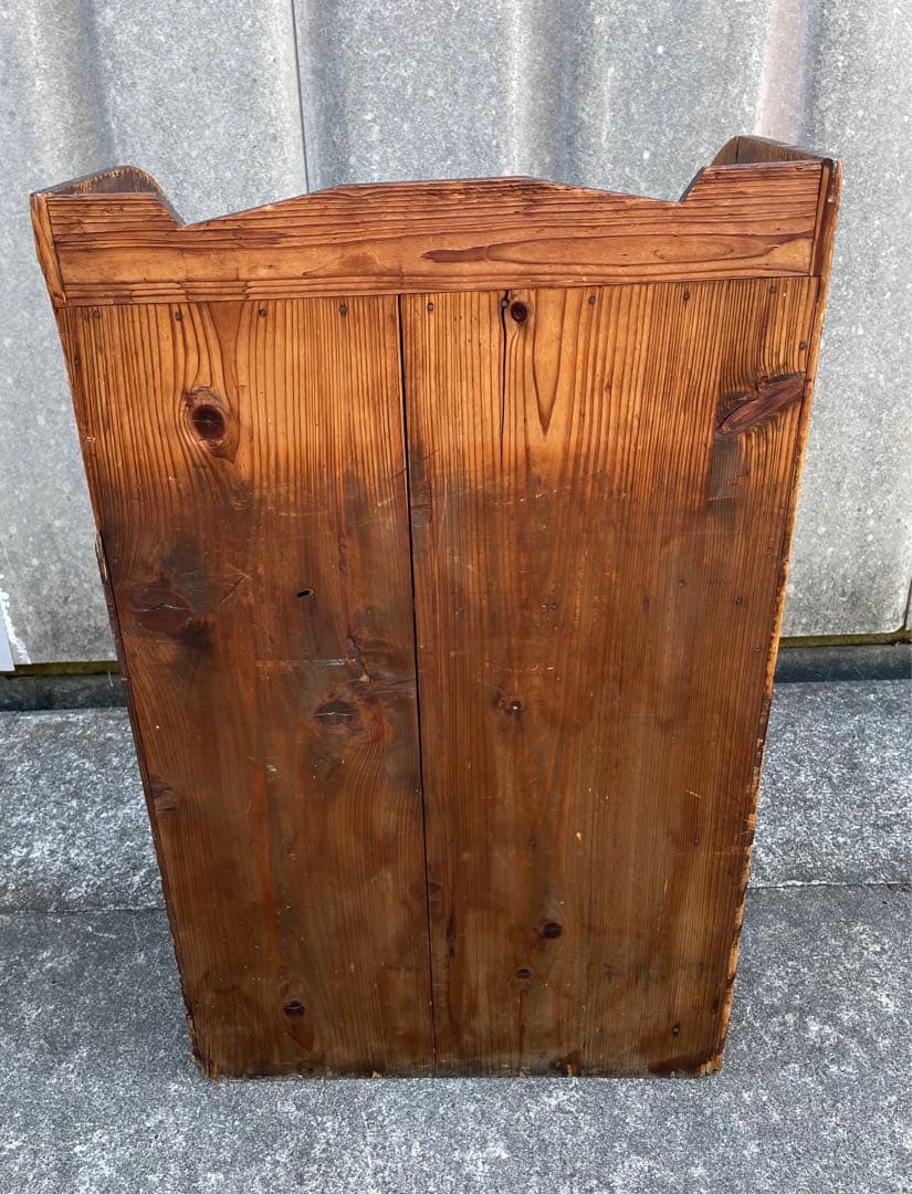 稀少/古道具/当時物/無垢材/陳列棚/収納棚/棚/扉付き/ラック