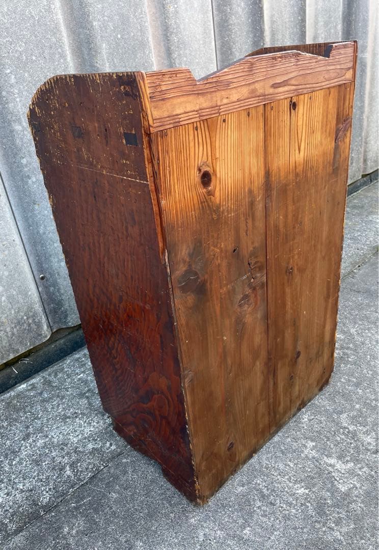 稀少/古道具/当時物/無垢材/陳列棚/収納棚/棚/扉付き/ラック