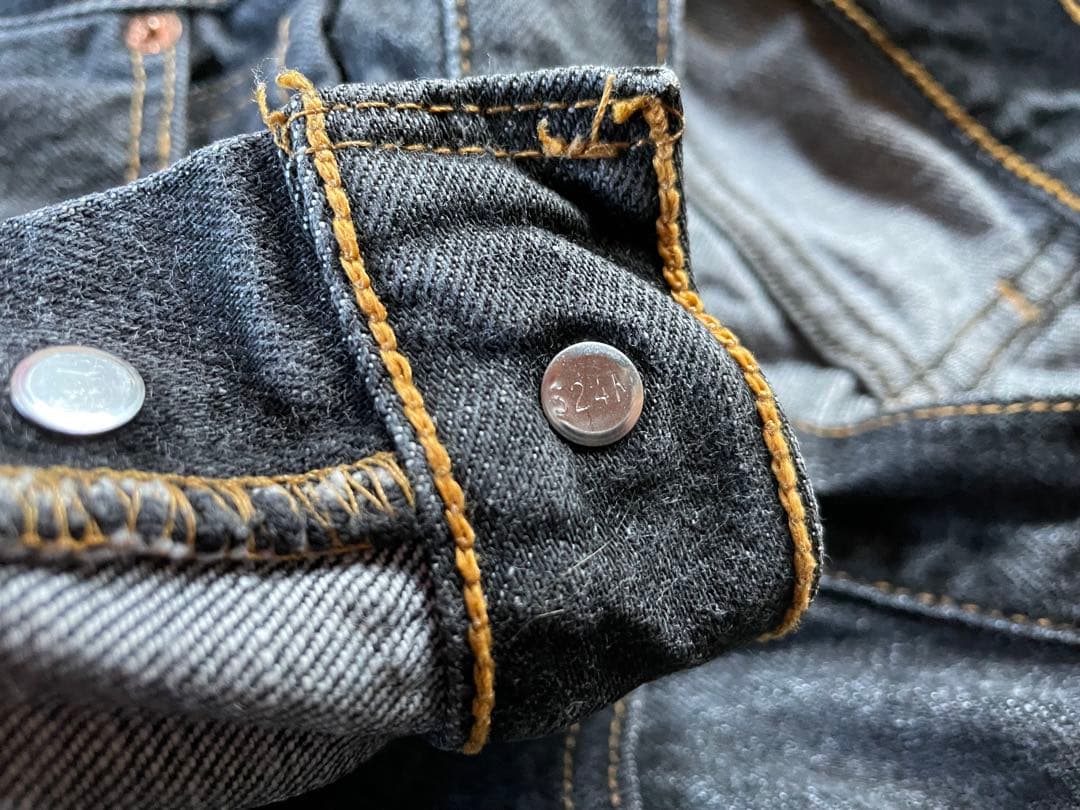 【美品】リーバイス 501 先染めブラックデニム　W30×L30 アメリカ製