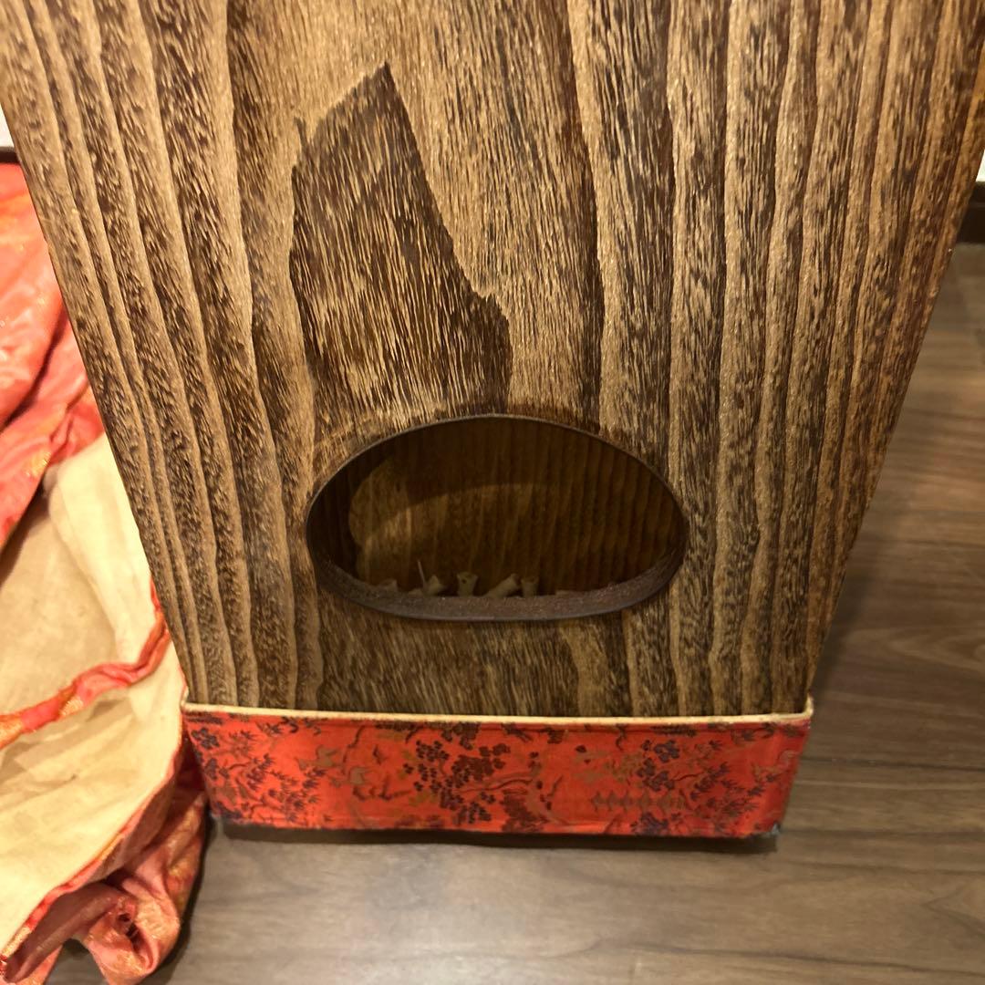 琴 箏 13弦 並甲 上角巻 蒔絵 すだれ彫 鶴 日の丸