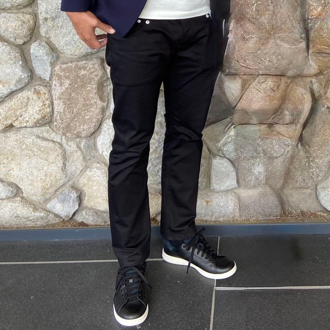 ⭐︎美品DENHAM⭐︎SKIN MIJFBLブラック ストレッチデニムパンツ33