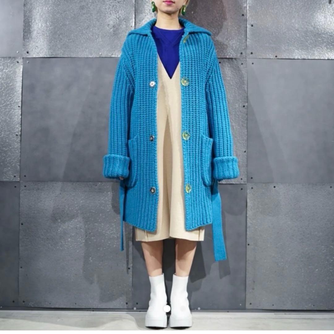【INSCRIRE】 ニット カーディガンコート