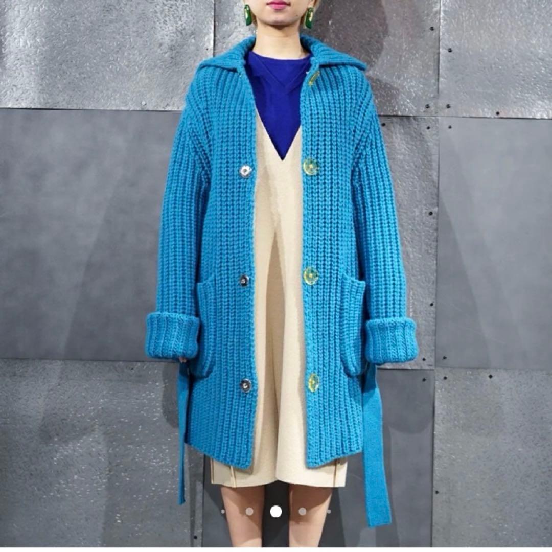 【INSCRIRE】 ニット カーディガンコート
