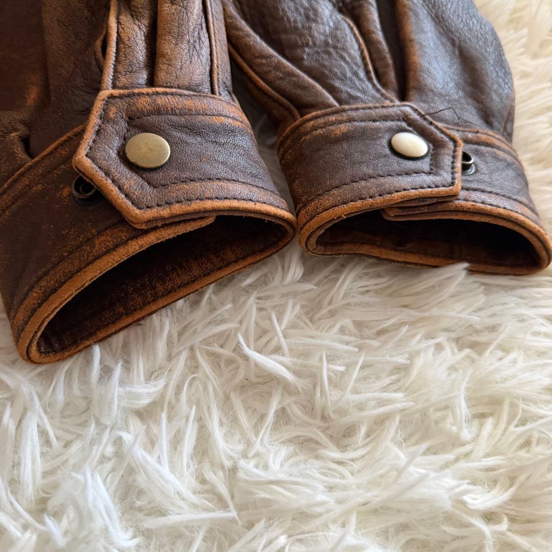 【美品】WESTOP フライトジャケット　G-1 ラムスキン　ブラウン　M