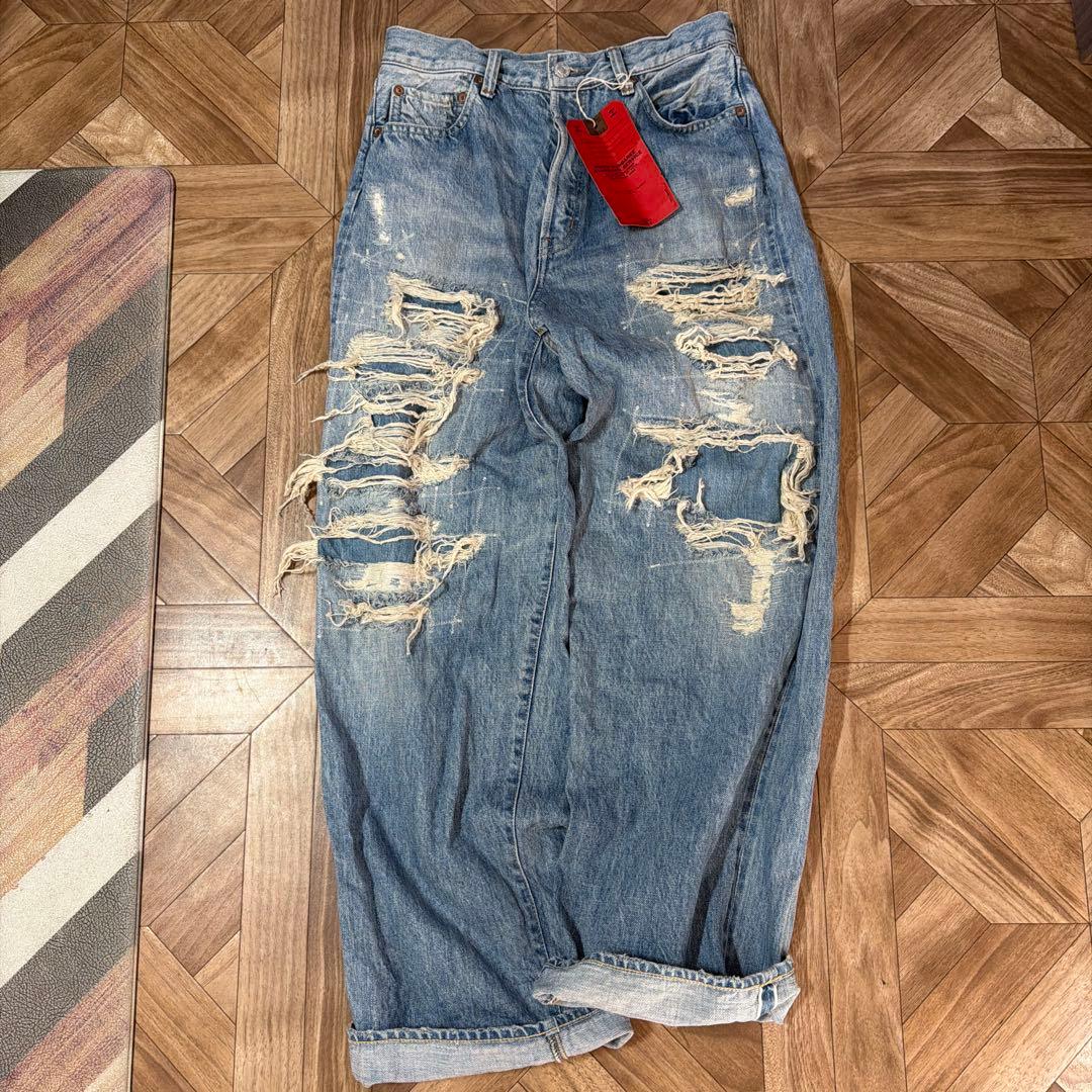 デニムダンガリー ほぼ新品サイズ02 12oz グランジ PN 44LBL - メルカリ