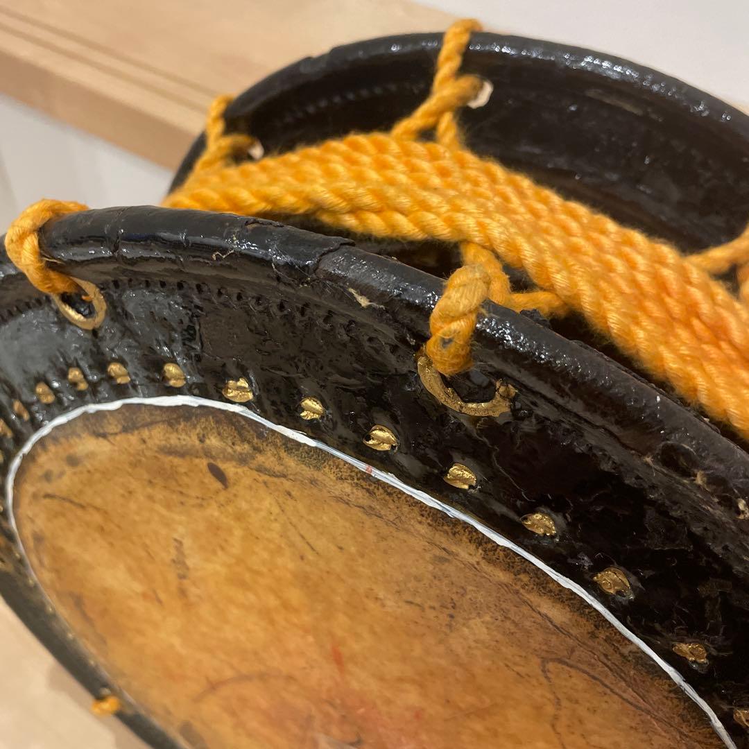 古い太鼓 締太鼓 和太鼓 和楽器 打楽器 茶道具