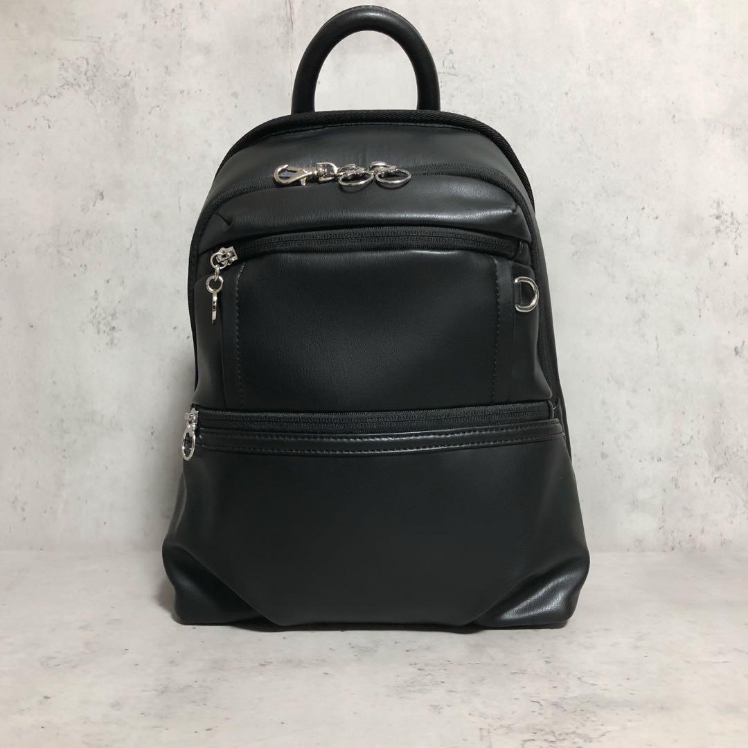 未使用　カナナプロジェクト　アップルレザー リュックサック　軽量 抗菌