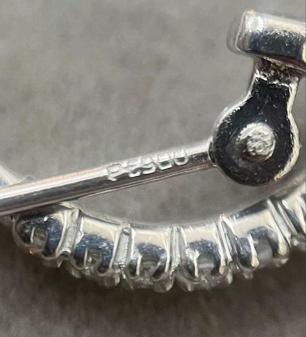 Pt900 フープ ピアス ダイヤモンド 016ct プラチナ