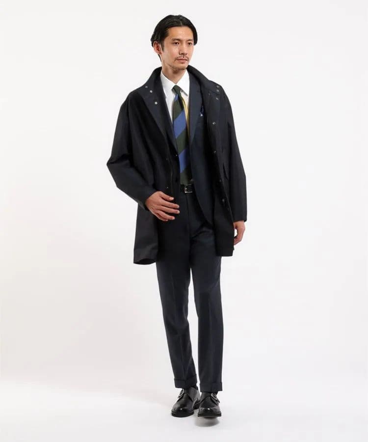 タケオキクチ　【THE FLAGSHIP】撥水先染め ギャバジン モッズコート