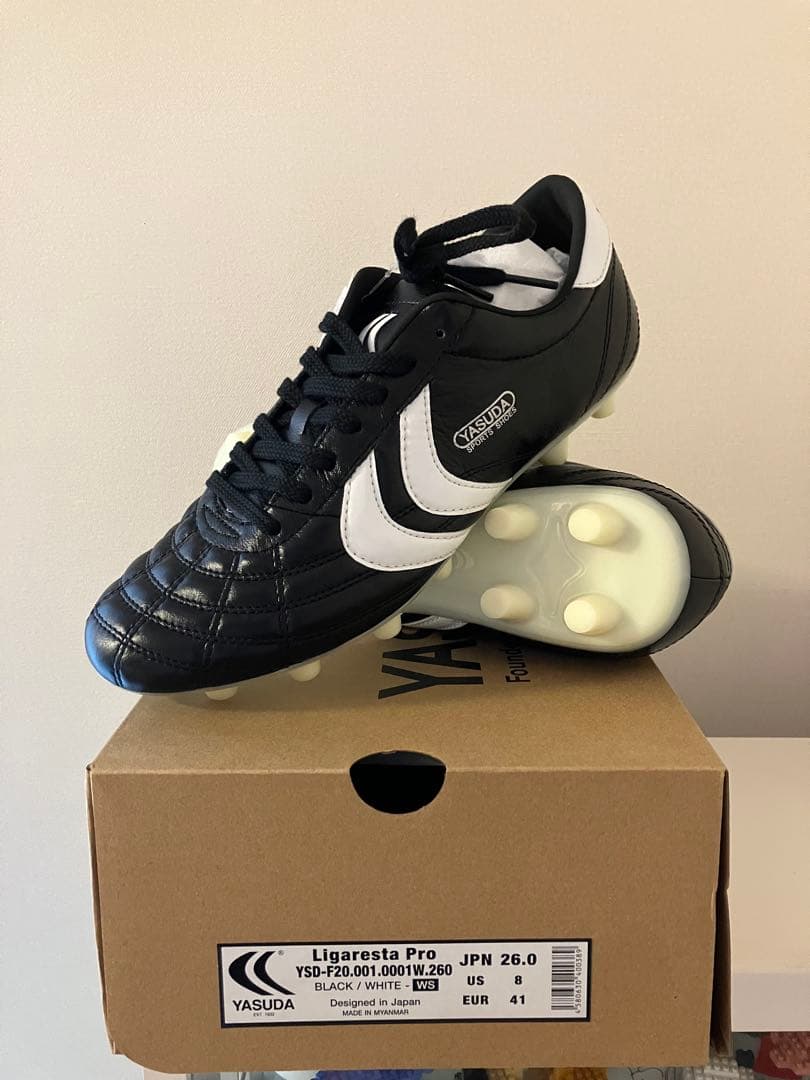 YASUDA Ligaresta Pro サッカーシューズ 26.0cm 黒白