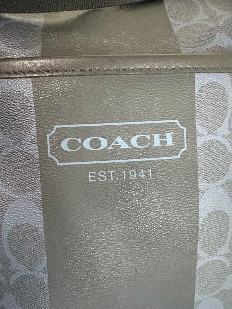 【新品未使用】COACH グレー ショルダーバッグ