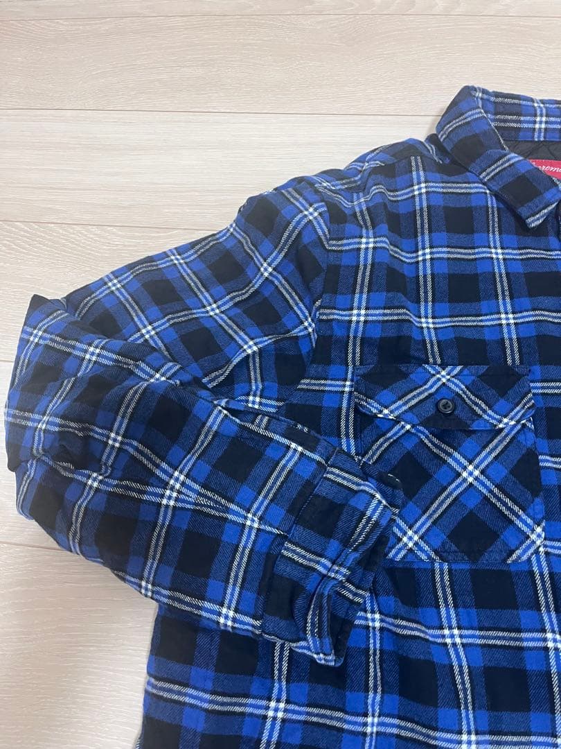 トップス SUPREME Arc Logo Quilted Flannel Shirt