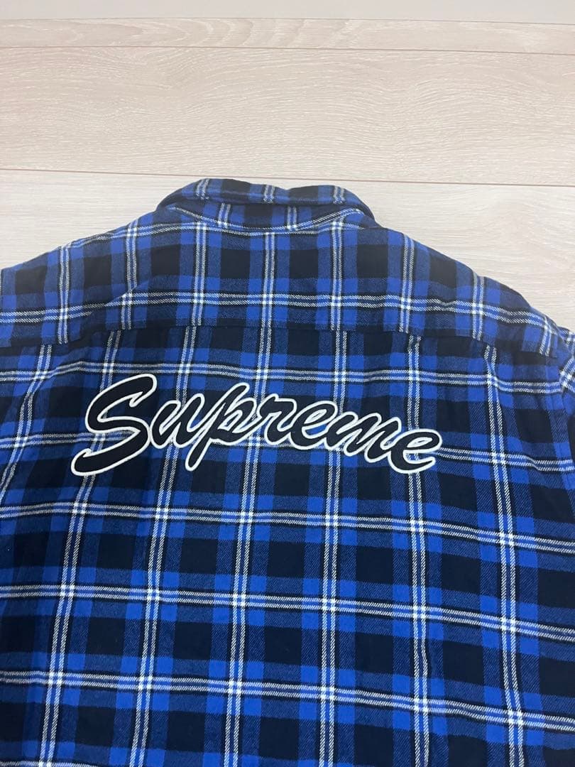 トップス SUPREME Arc Logo Quilted Flannel Shirt
