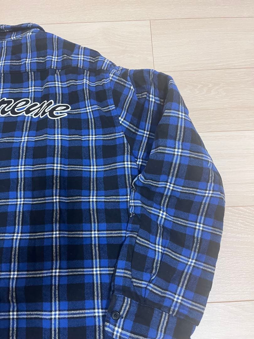 トップス SUPREME Arc Logo Quilted Flannel Shirt