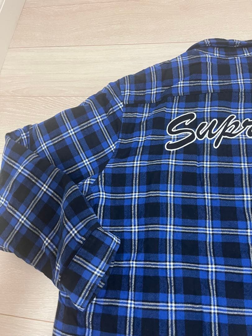トップス SUPREME Arc Logo Quilted Flannel Shirt