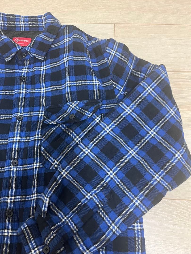 トップス SUPREME Arc Logo Quilted Flannel Shirt
