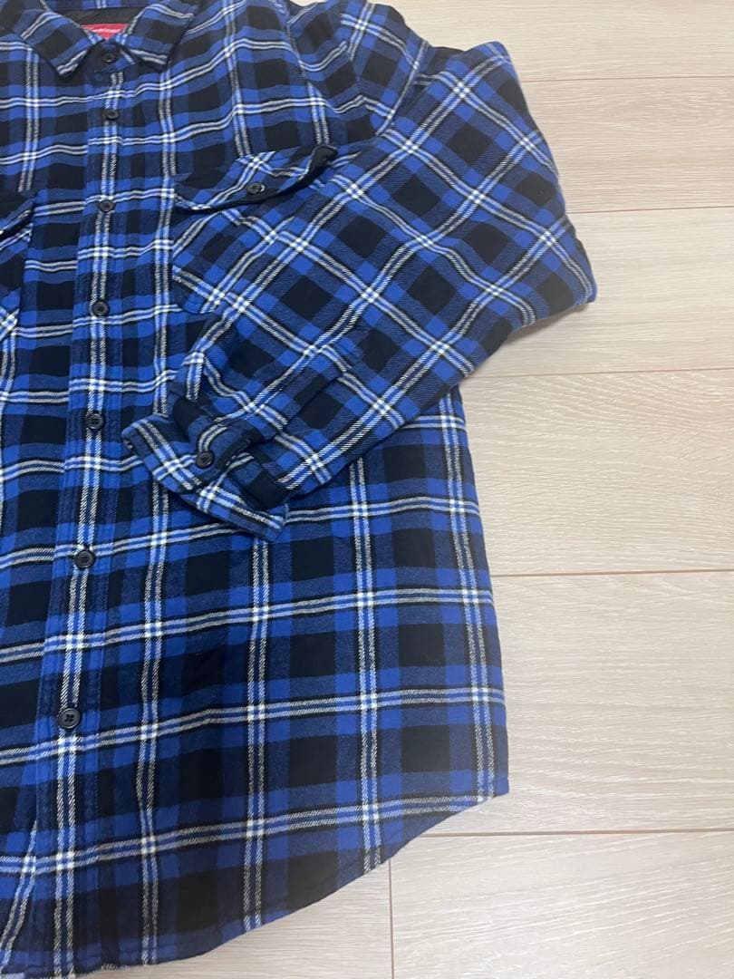 トップス SUPREME Arc Logo Quilted Flannel Shirt