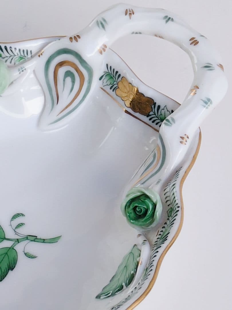 希少品✩ ヘレンド アポニー・グリーン シェルディッシュ - メルカリ