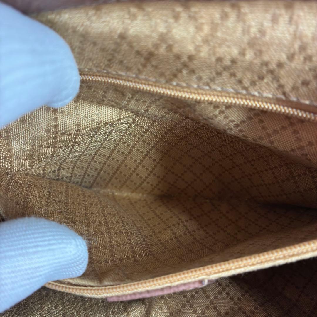 美品　GUCCI　グッチ　スエード　バンブー　リュック　バックパック　ブラウン