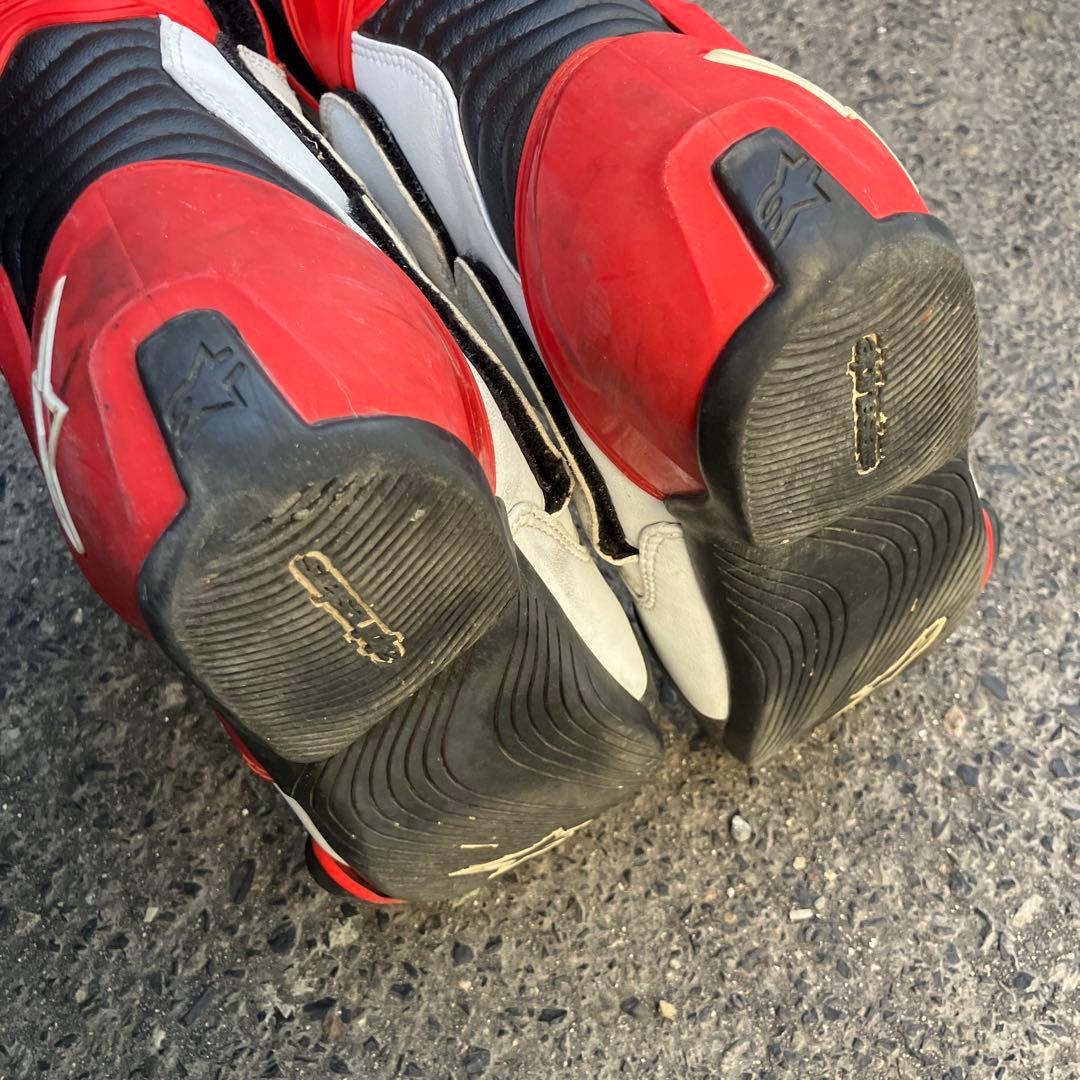 Alpinestars バイクブーツ 26.5cm 赤白黒