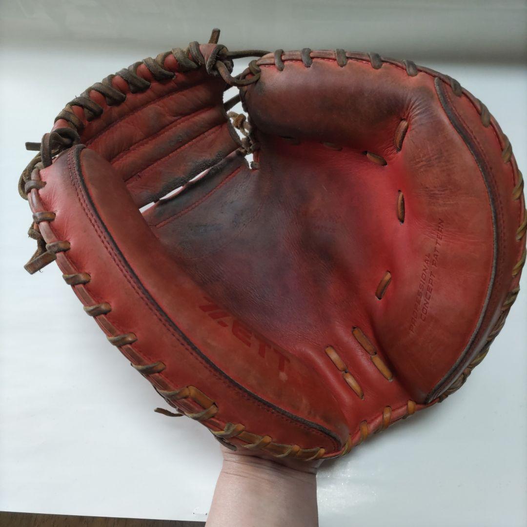 ZETT 硬式ミッド 茶色　傷や汚れあり