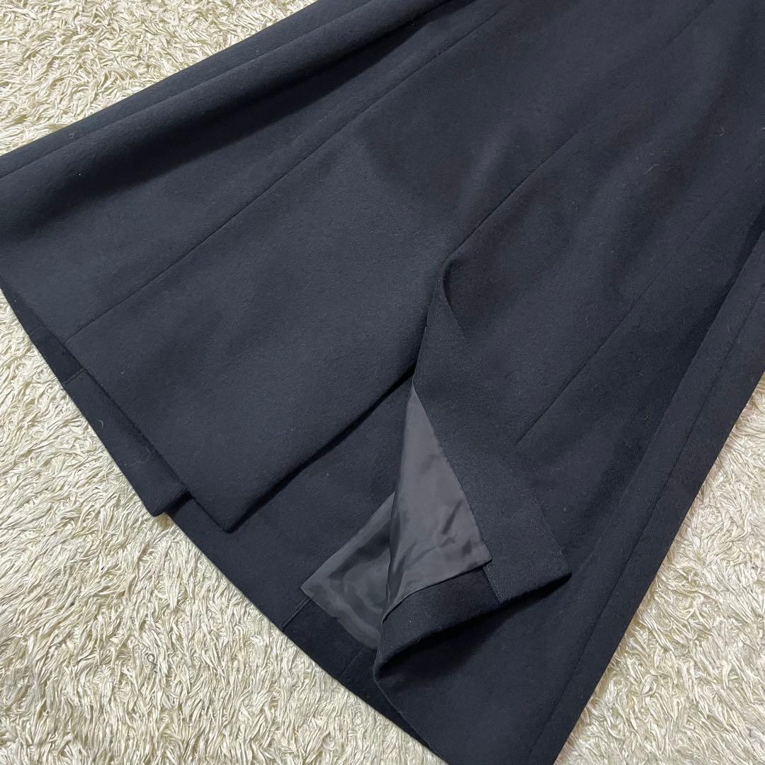 美品 Lサイズ クードシャンス　フォックスファー　チェスターコート　カシミヤ