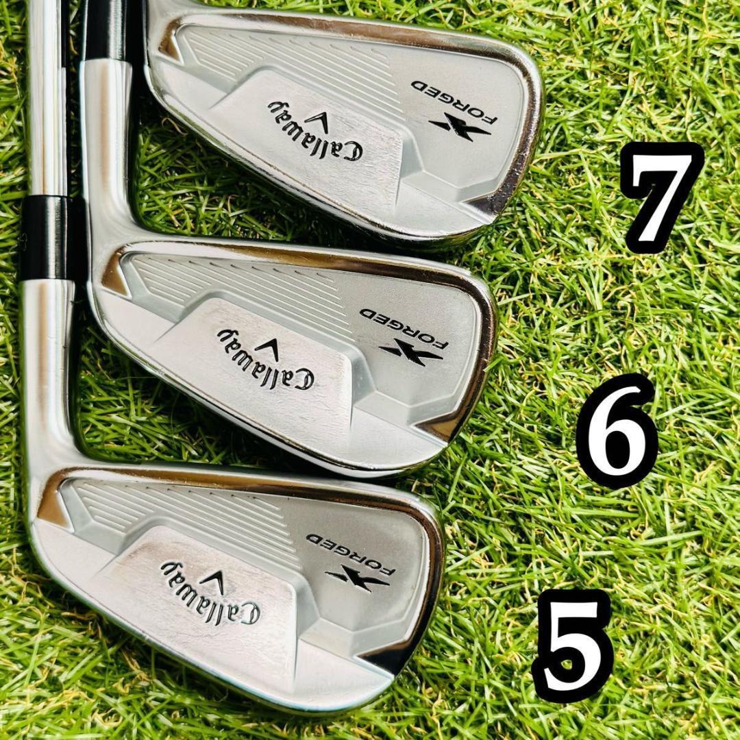 【良品】キャロウェイ Xフォージド 2021 メンズアイアンセット 6本 S