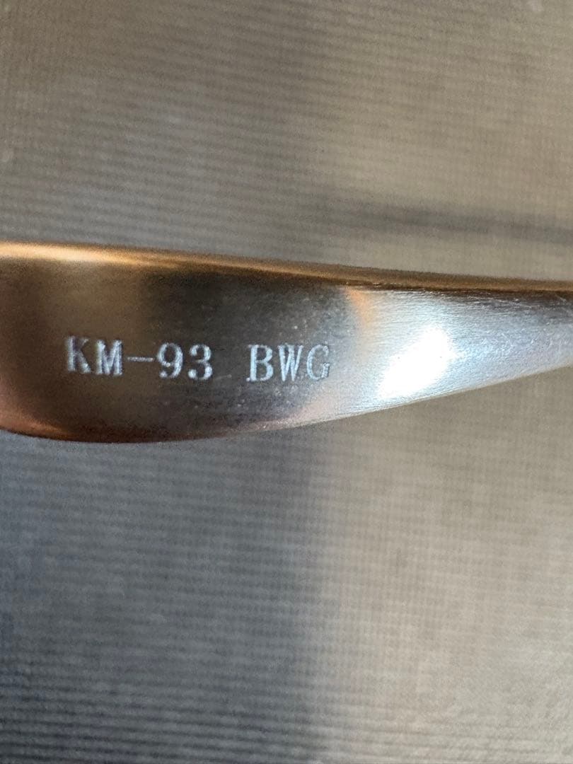 極上美品　金子眼鏡KM-93 メガネ BWG フルチタン