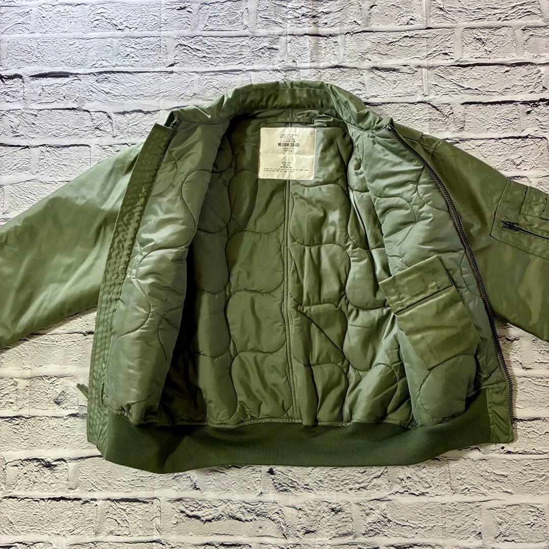 【未使用級美品】HOUSTON CWU-45p フライトジャケット M セージ