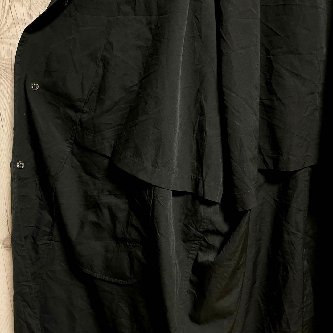 LLBEAN　エルエルビーン　ステンカラーコート　ブラック黒　メンズ大きめXL