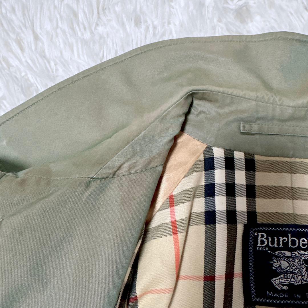 Burberrys バーバリーズ ステンカラーコート ノバチェック　玉虫色