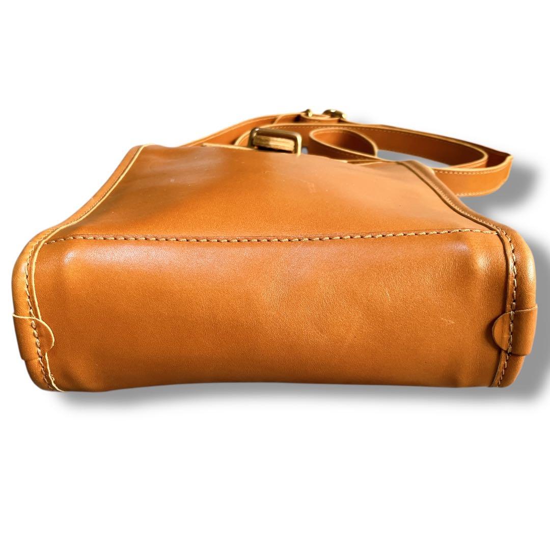 フェリージ イタリア製 斜め掛け可 オールレザー ショルダーバッグ ブラウン