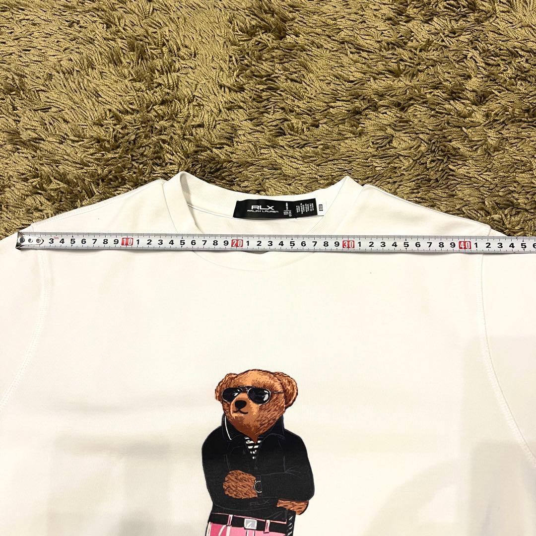 極美品　ラルフローレン　RLX Poloベア ダブルニット スウェット　白　XS