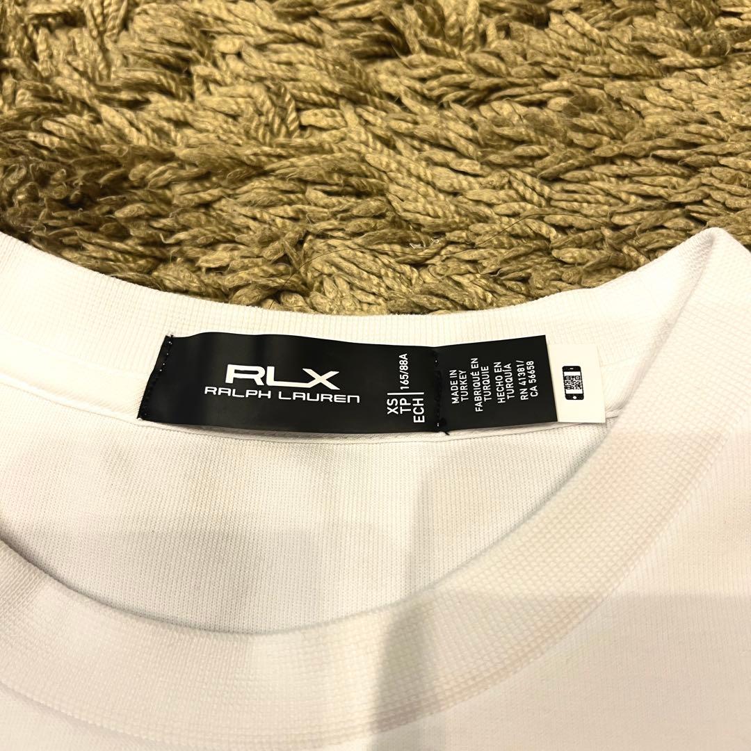 極美品　ラルフローレン　RLX Poloベア ダブルニット スウェット　白　XS