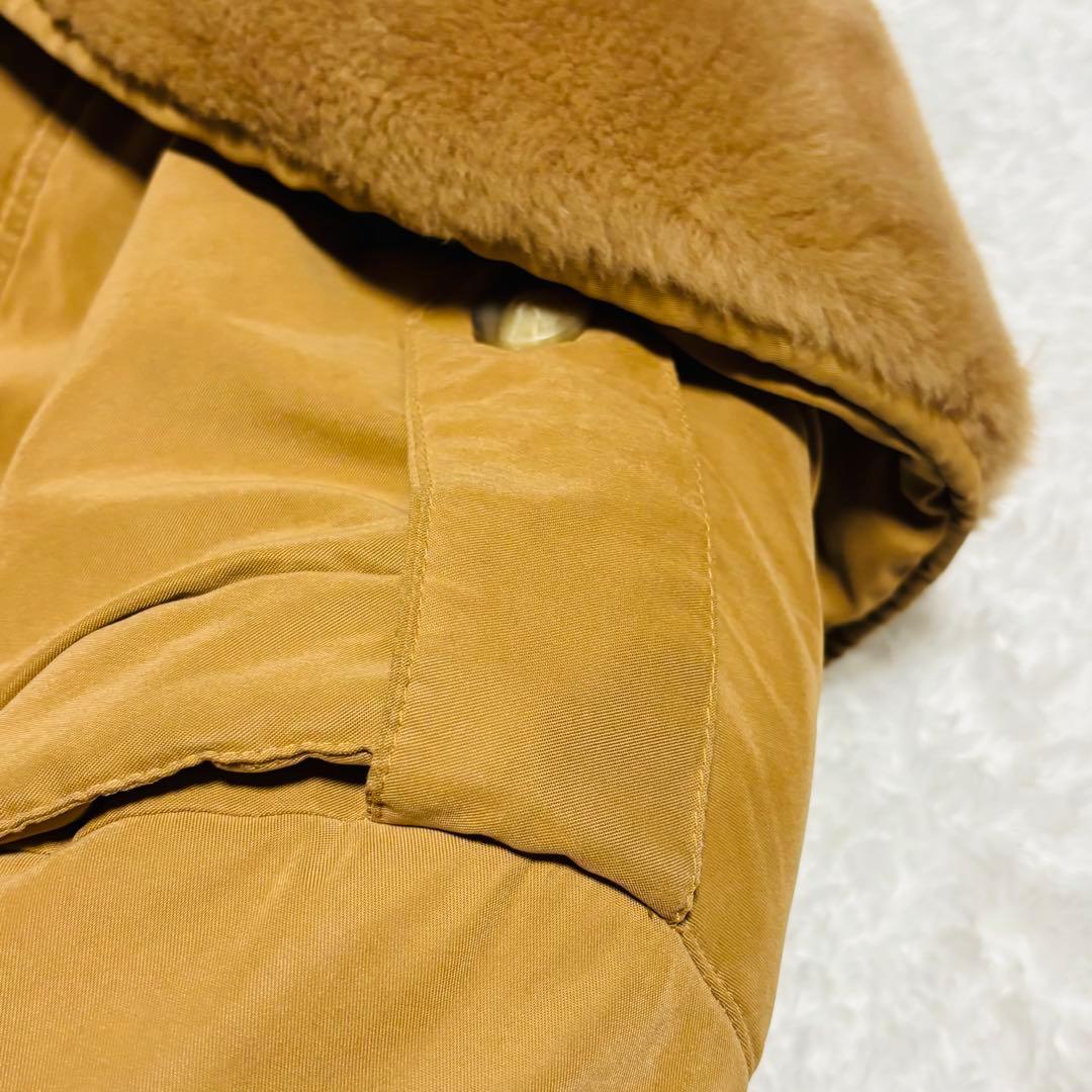 美品 MaxMara 最高級 白タグ コート テディベアコート ベルト 女優襟