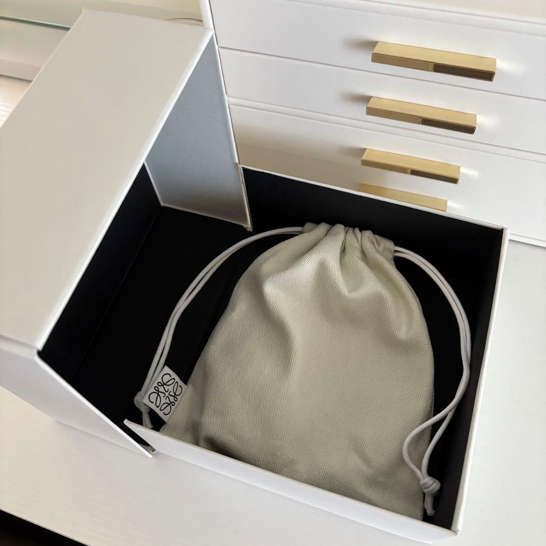 未使用　LOEWE アナグラムベルト　サンド/ゴールド　ベージュ