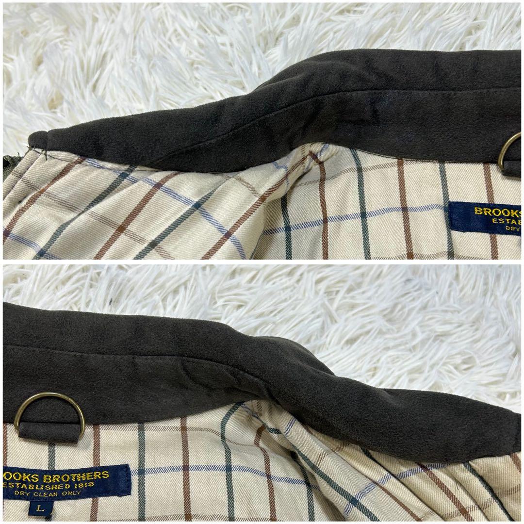 美品 ブルックスブラザーズ コーデュロイ ハーフコート ブラウン L 日本製