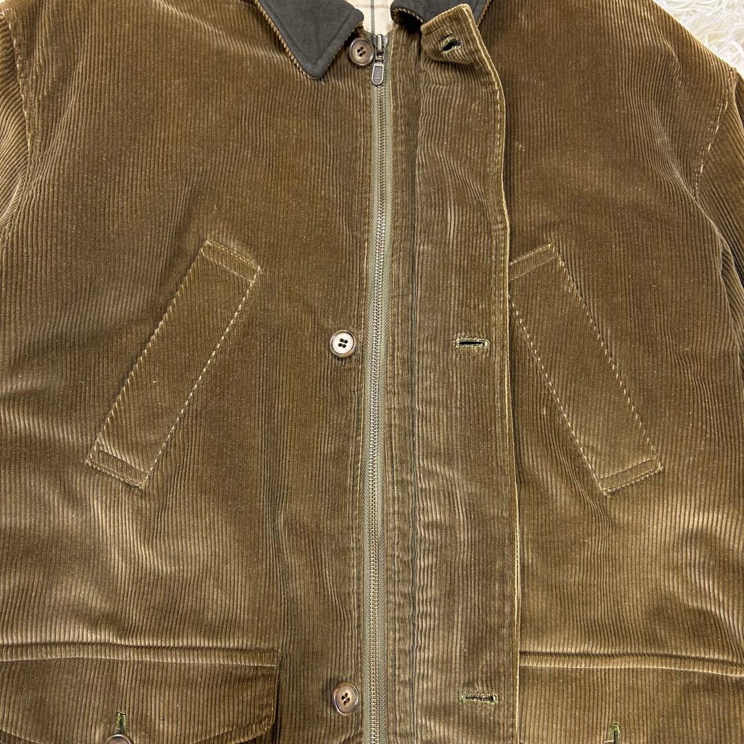 美品 ブルックスブラザーズ コーデュロイ ハーフコート ブラウン L 日本製
