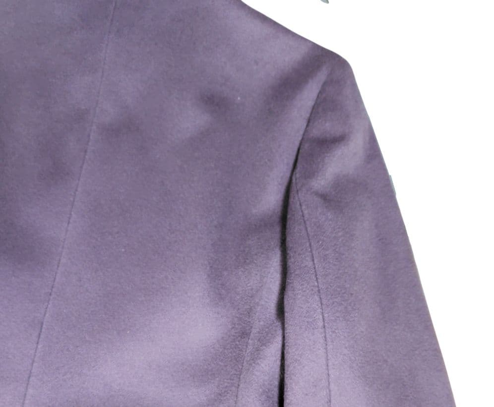 カシミヤ100%YUKIKOHANAI パープル ミドルコート 252000円