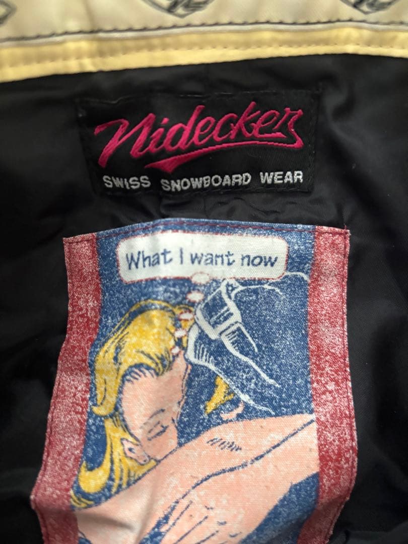 女性用【スノーボードウェア】上下2点　【美品】白&黄色/サンド　S・X S