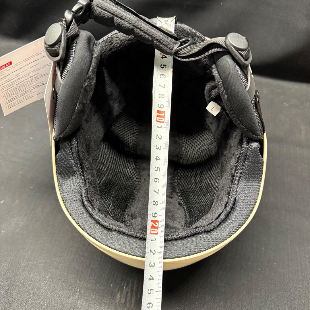 ⬜︎Bi1001 未使用タグ付　LECAGE ベージュ　L ヘルメット