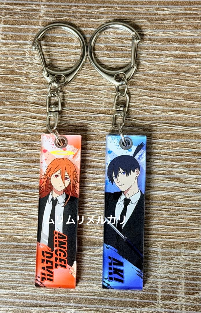 チェーンソーマン 早川アキ 天使の悪魔 スティックキーホルダー 2種
