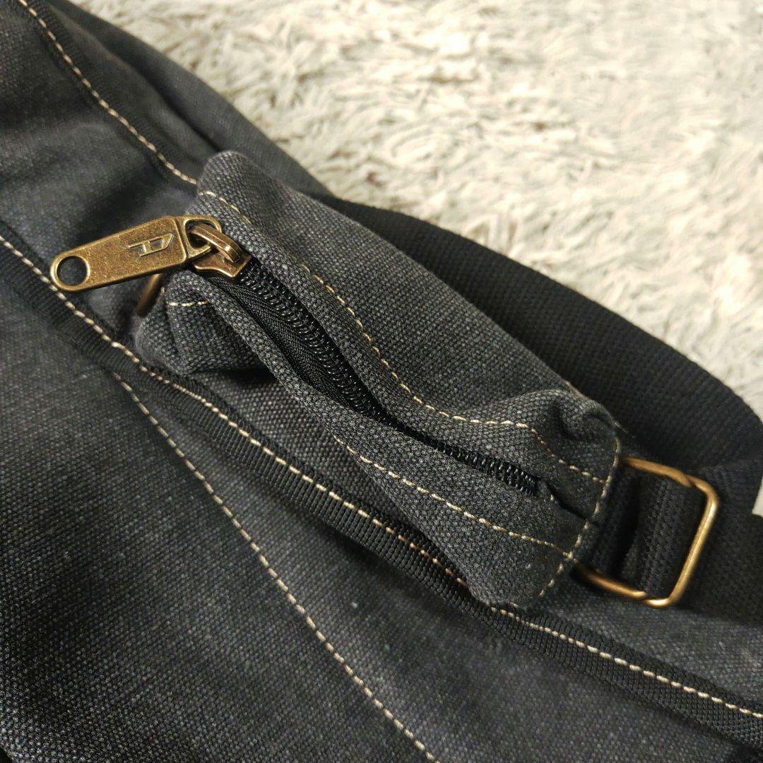 【新品未使用】DIESEL　ディーゼル　ボディバッグ　デニム　グレー