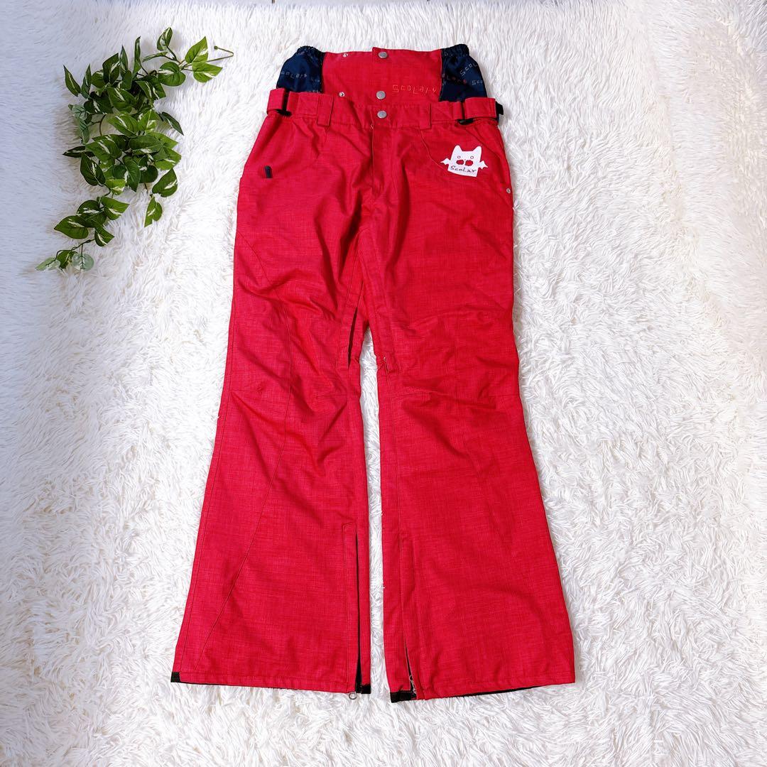 【極美品】ScoLar スカラー スキー スノーボードウェア上下セット　総柄