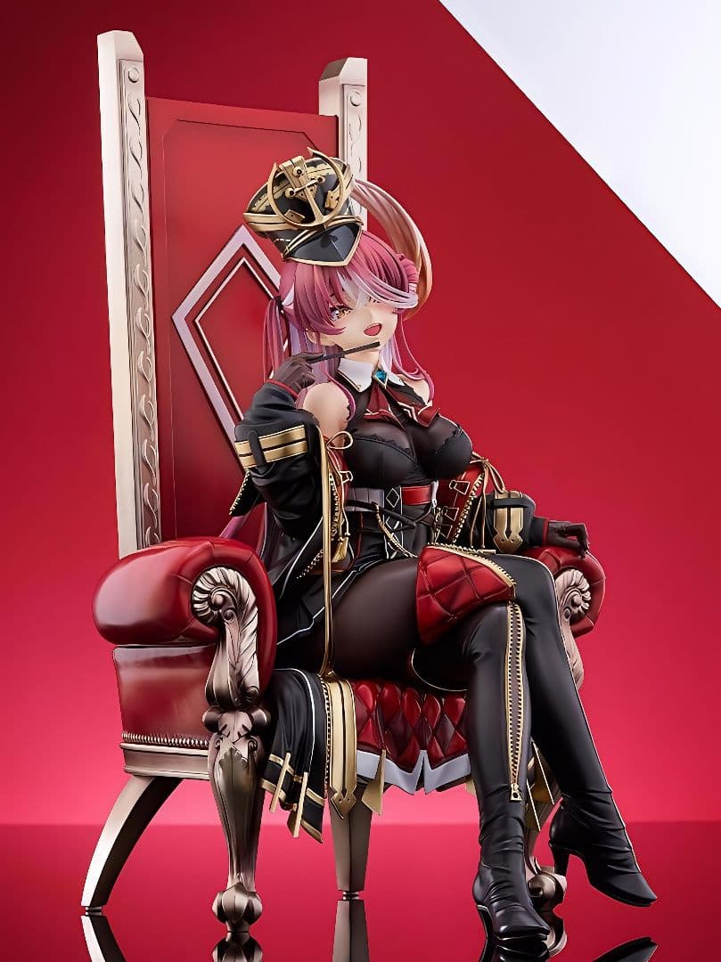 フィギュア 赤黒衣装 豪華な椅子