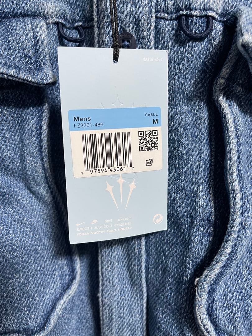 【新品未使用】NIKE × nocta オパール　ボタンダウンデニムシャツ　M