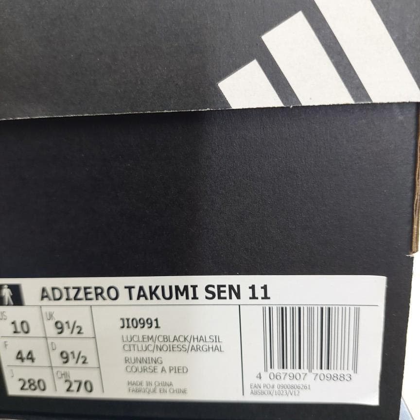 アディダス ランニングシューズ 28.0cm アディゼロタクミセン11 レモン