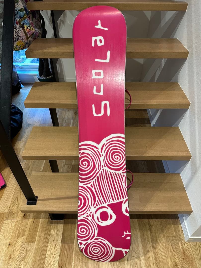 ★ScoLar★スノーボード板136㎝＋バインディング＋ケースset★希少