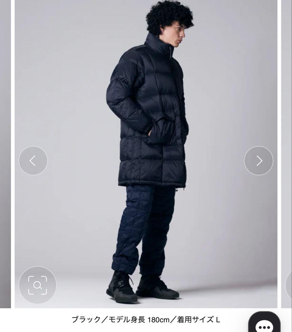 新品　完売品TAION マウンテンパッカブル ボリューム ダウンコート 黒　L