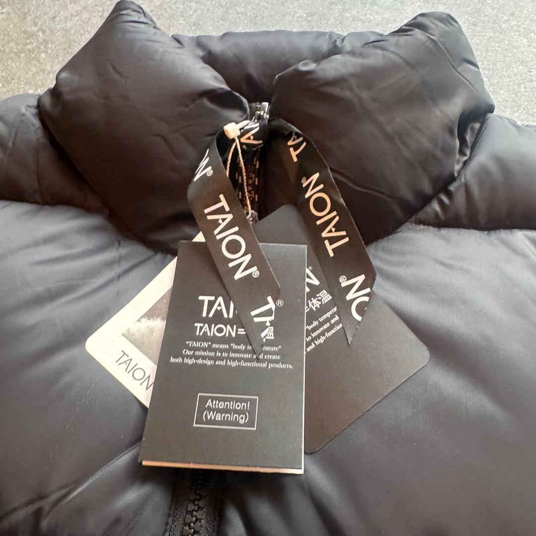 新品　完売品TAION マウンテンパッカブル ボリューム ダウンコート 黒　L